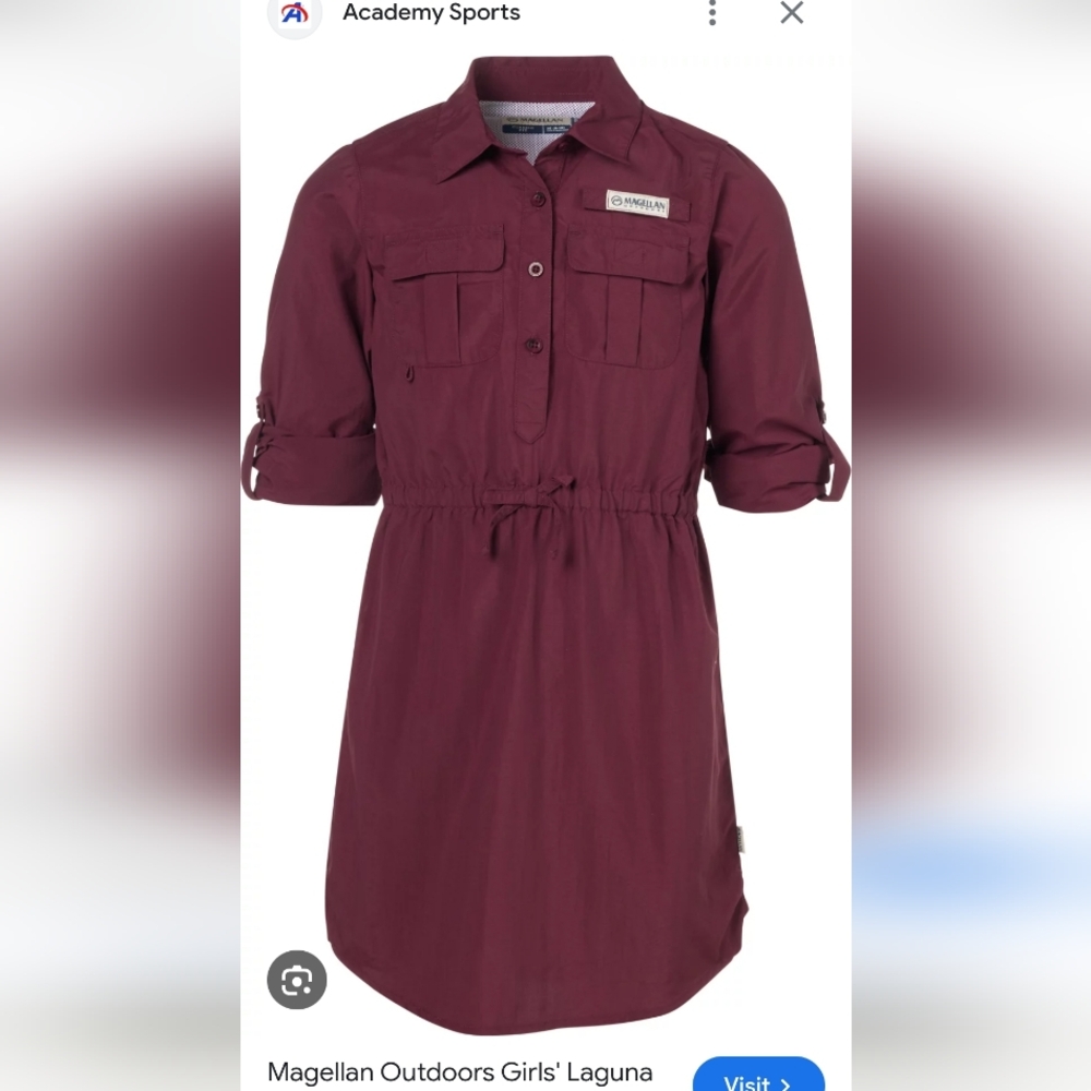Elegant Burgundy Shirt Dress